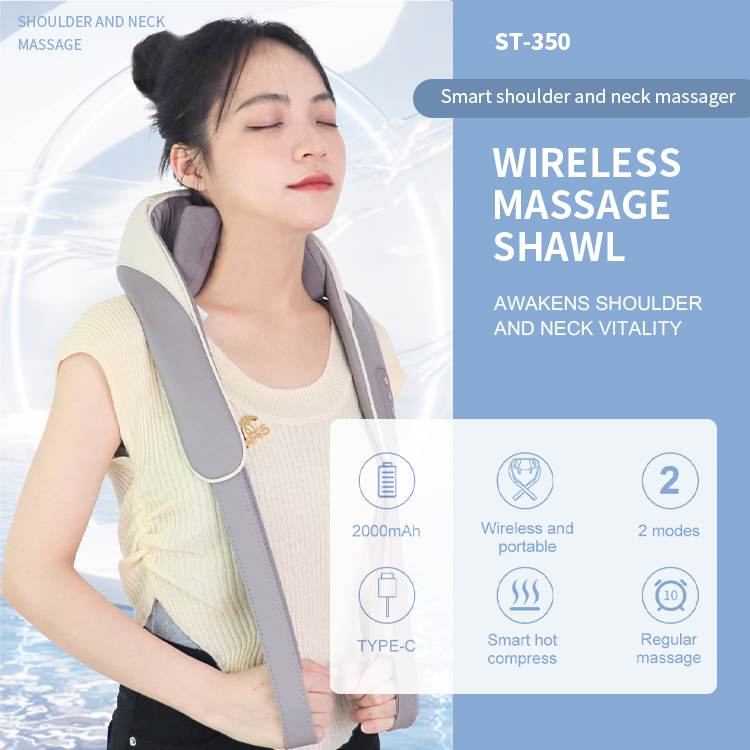 Customizable 3D Kneading Massager Belt with Clever Heating for Rest – Electrical Sensible Scarf for Again, Neck, and Shoulder Therapeutic massage